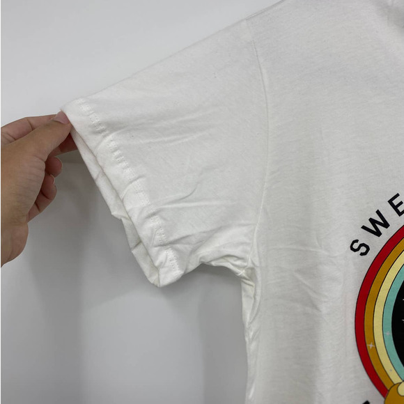 Dirtee Laundry Womens Sweet Dreams Are Made of Pizza Tshirt NEW Large - Picture 5 of 9